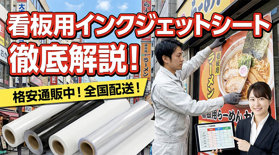 看板用インクジェットシートを解説！格安通販中！