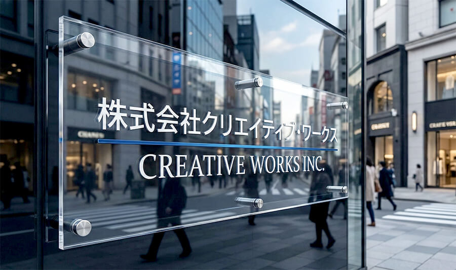 店舗や会社の顔にアクリル板の看板！