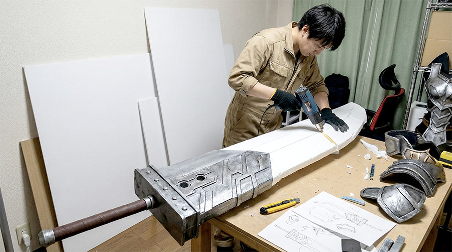 コスプレ造形スチレンボード