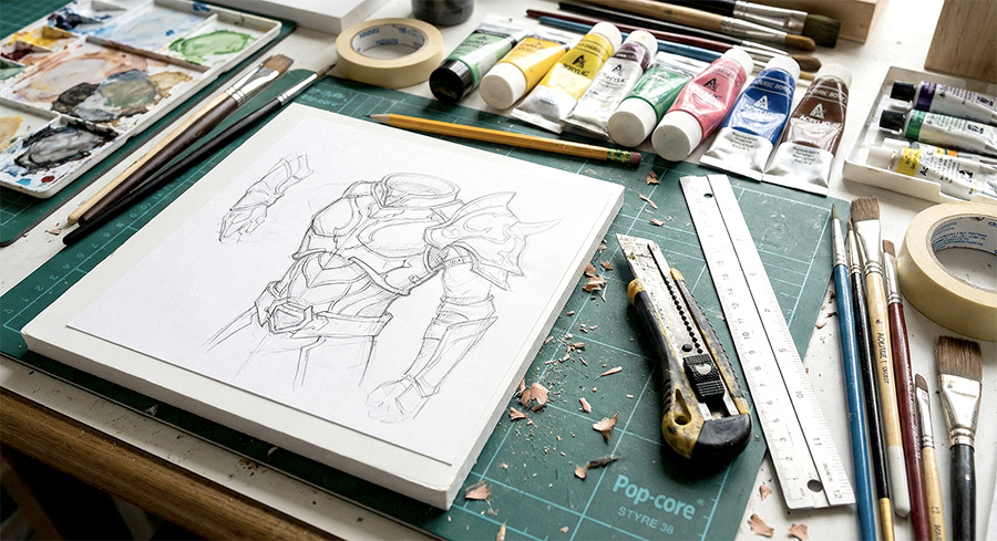 コスプレ造形スチレンボード