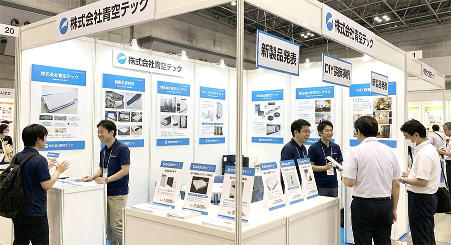 展示会ブースのスチレンボード使用事例画像