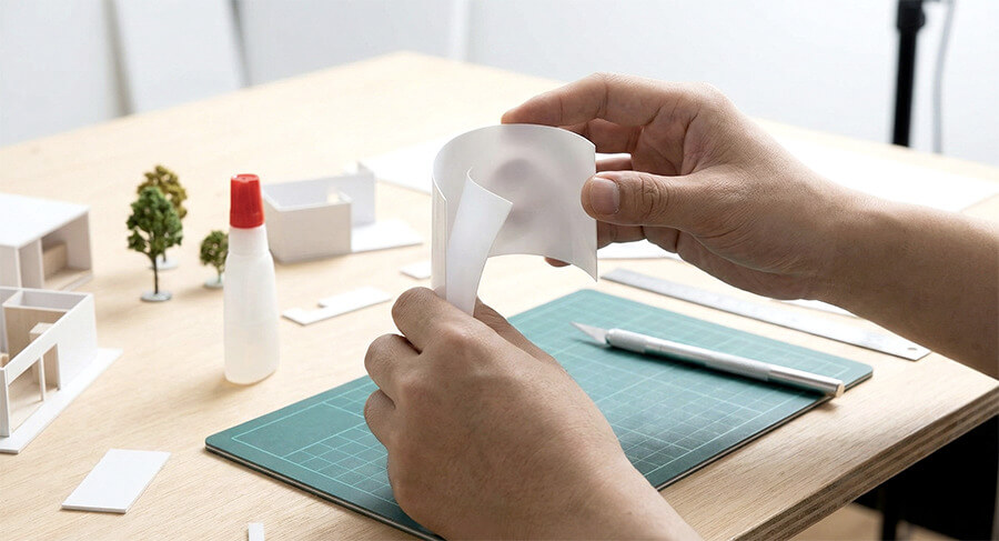 スチレンボードの様々な厚み