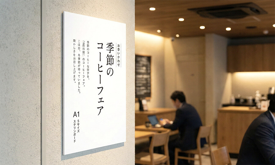 ポスター下地に使用したスチレンボードの画像